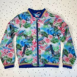 🌸 PETROL INDUSTRIES 🌸 Hawaiian windbreaker jacket kids size 140 cm 10 tropical